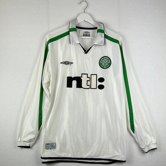 Celtic 2001/2002 Away Shirt - Large - Long Sleeve - Excellent Condition