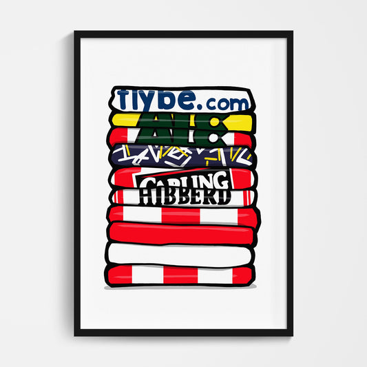 Exeter Football Shirt Stack Print