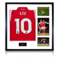 Eberechi Eze Signed Arsenal Shirt Elite Frame (ACG Cert)