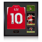 Eberechi Eze Signed Arsenal Shirt Elite Frame (ACG Cert)