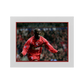Emile Heskey Signed Liverpool 16x12 Image Deluxe Mount