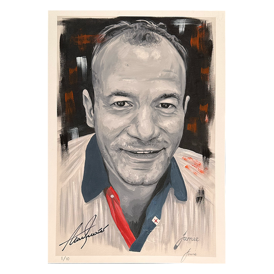 Alan Shearer Signed England 16x12