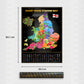 Map of English Rugby Union Leagues on a black background with dimensions displayed.