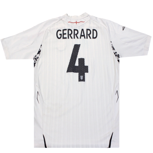 England 2008-2009 Home Shirt Steven Gerrard 4 (Excellent) L