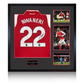 Ethan Nwaneri Signed Arsenal Shirt Elite Frame