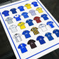 Everton Retro Shirts Football Print