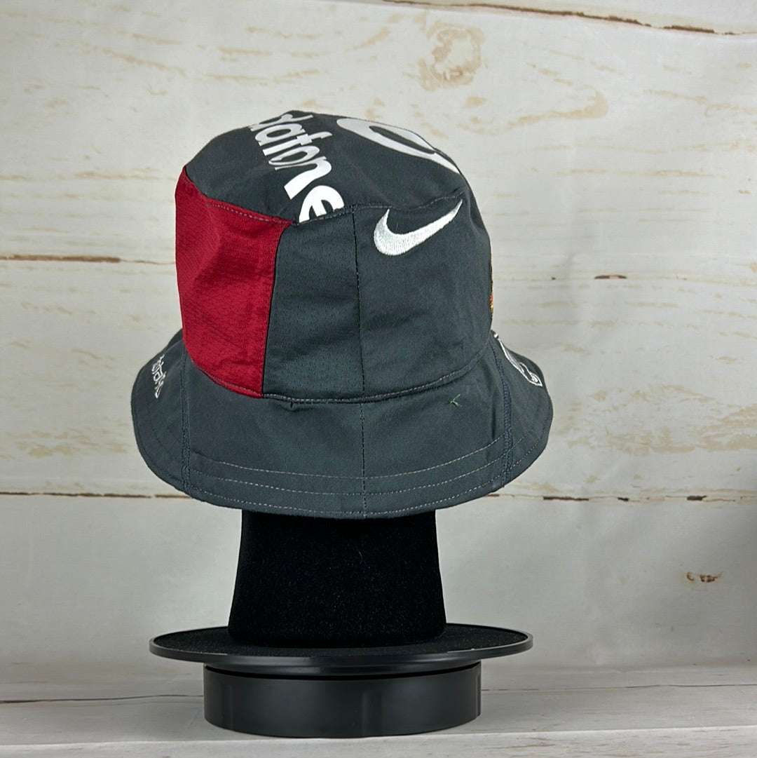 Manchester United T90 Training Bucket Hat Vodafone print on the top and Nike Swoosh on the side