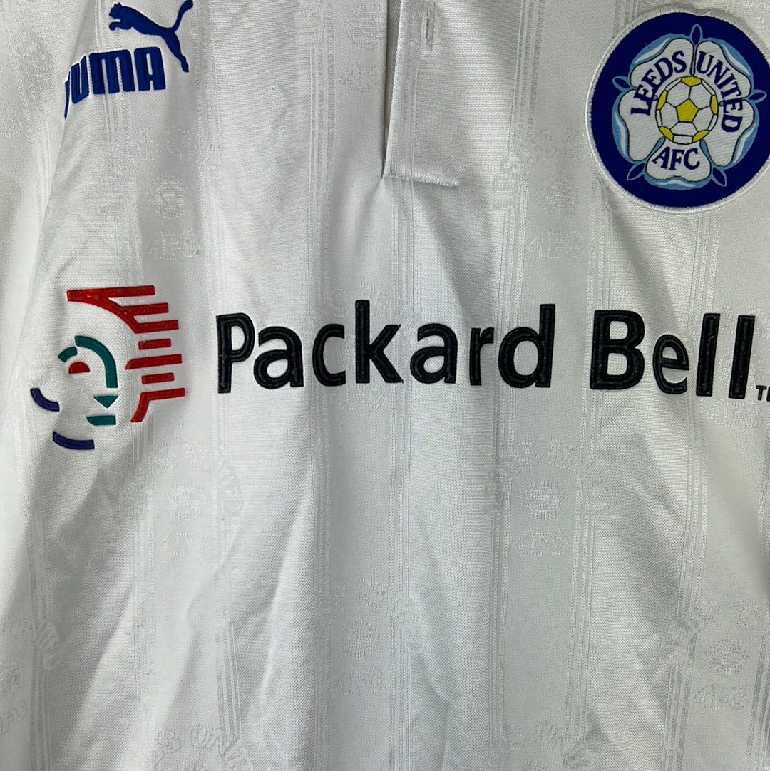Leeds United 1996-1998 Home Shirt - Large - Sharpe 7