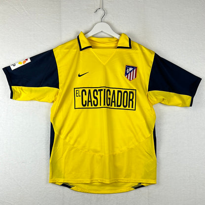 Atletico Madrid 2003/2004 Player Issue Away Shirt - Garcia Calvo 5 - El Castigador