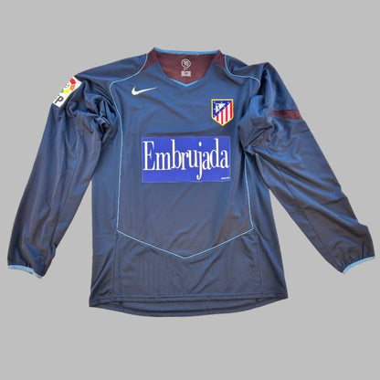 Atletico Madrid 2004/2005 Player Issue Away Shirt - Embrujada front sponsor