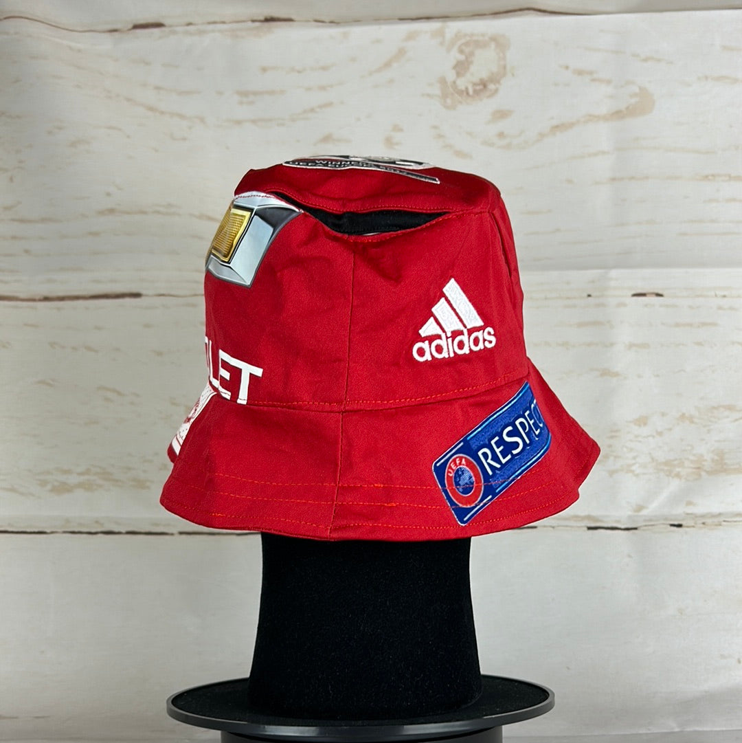 Manchester United 17/18 Upcycled Home Shirt Bucket Hat