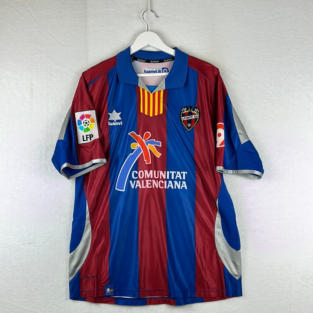 Levante 2007-2008 Player Issue Home Shirt - Medium - Courtois 21