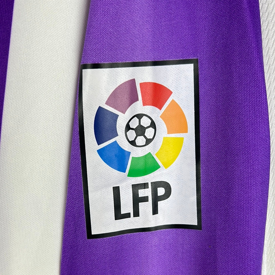 Real Valladolid 2003-2004 Match Worn L/S Home Shirt - XL - Zapata 16