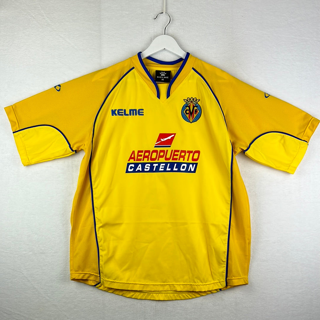 Villareal 2004/2005 Player Issue Shirt - Intertoto Cup - 7 Josico