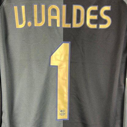 Barcelona 2006/2007 Player Issue Away Goalkeeper Shirt - Valdes 1 - Signed