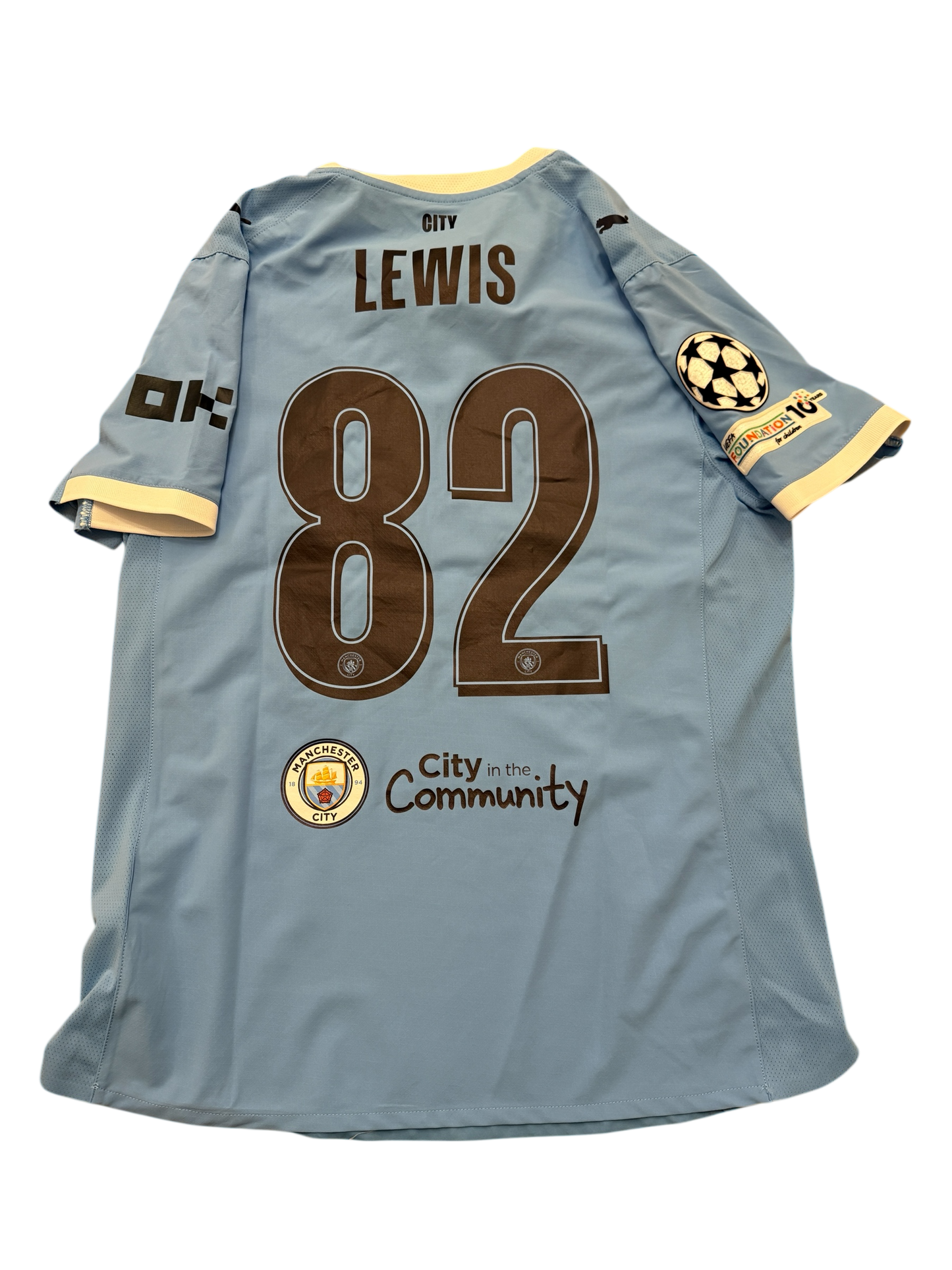 Manchester City 2025-2026 Match Issued Home Shirt