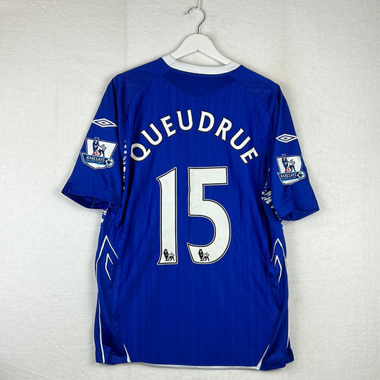 Birmingham City 2007/2008 Player Issue Home Shirt - Queudrue 15