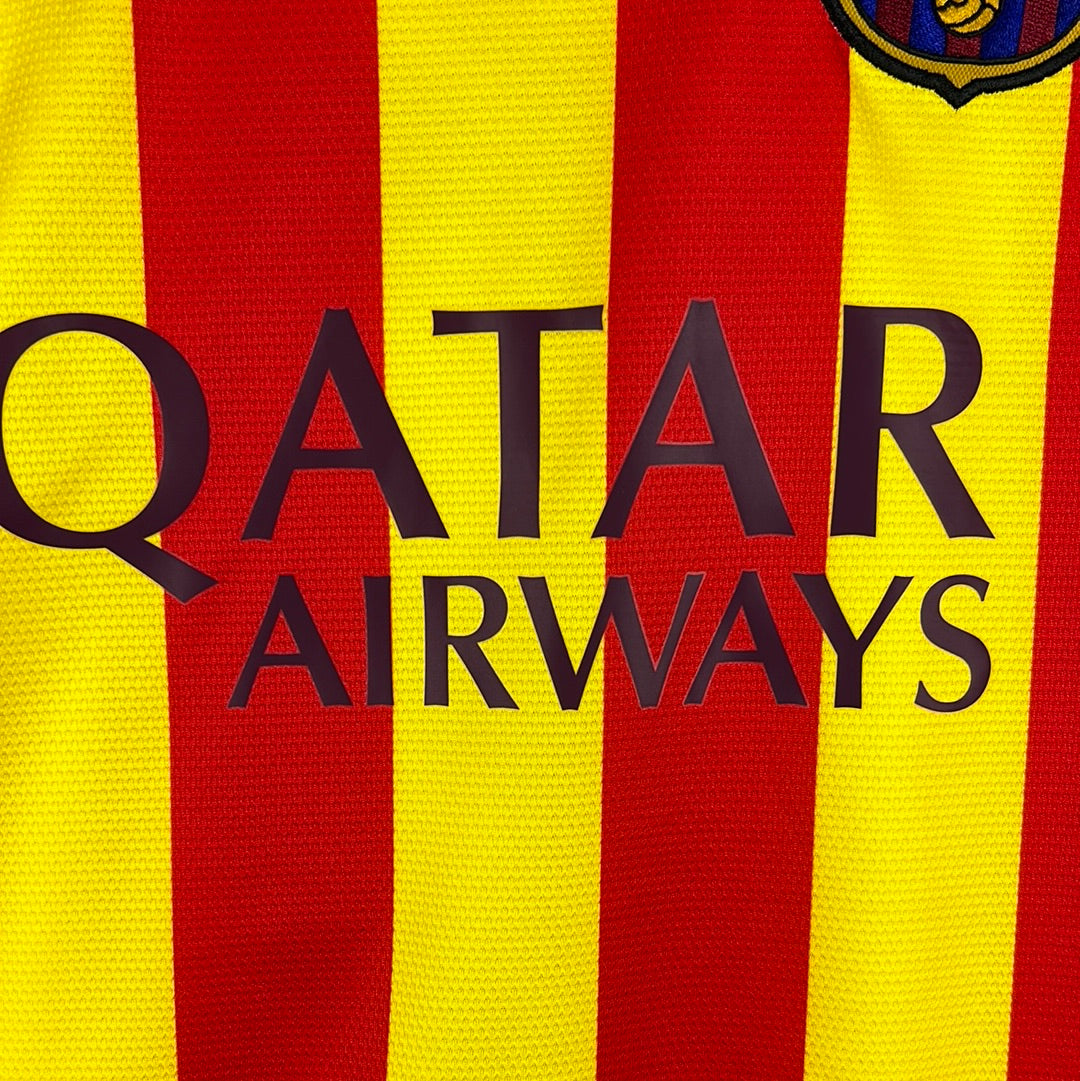 Barcelona 2013/2014 Player Issue Away Shirt - Alexis 9