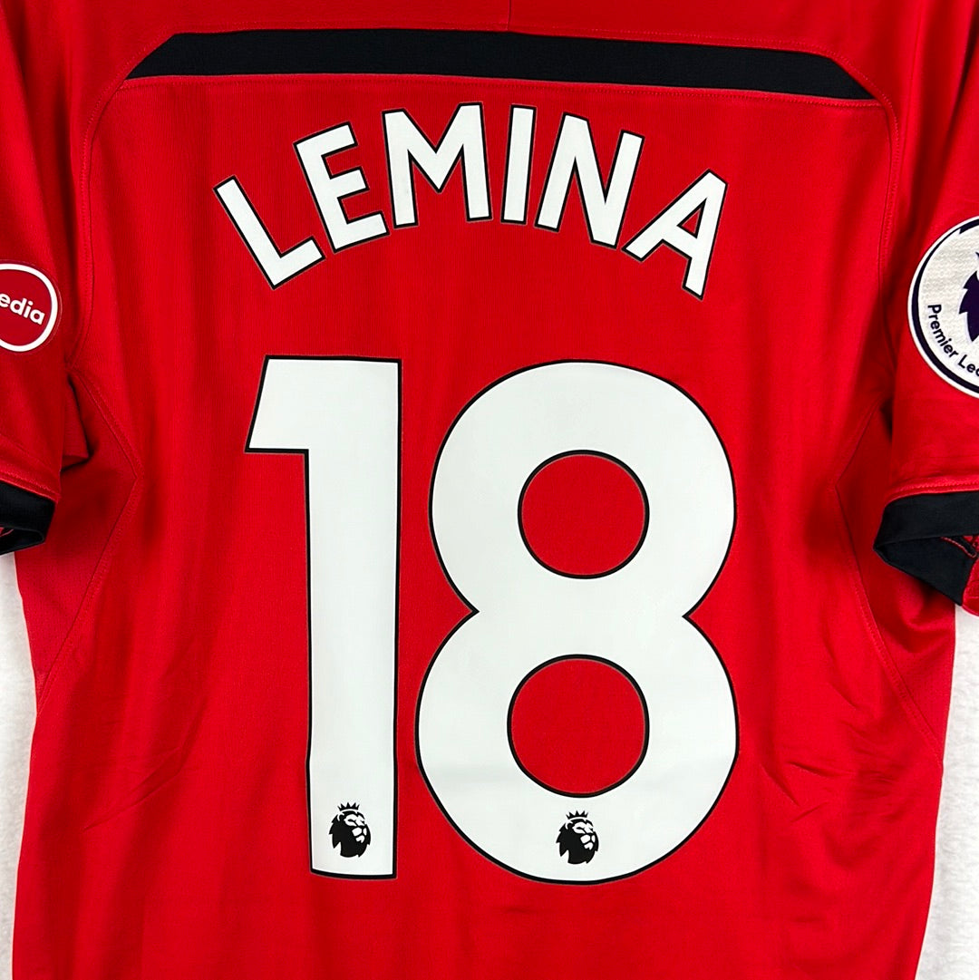 Southampton 2018/2019 Match Issued Home Shirt - Lemina 18