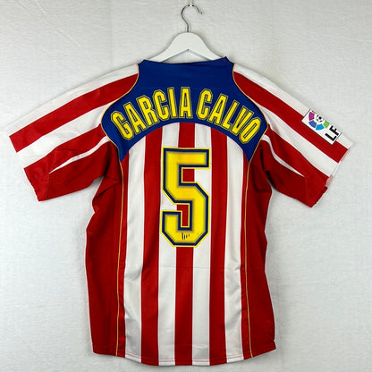 Atletico Madrid 2004/2005 Match Issued Home Shirt - Garcia Calvo 5 - Un Rey En La Habana