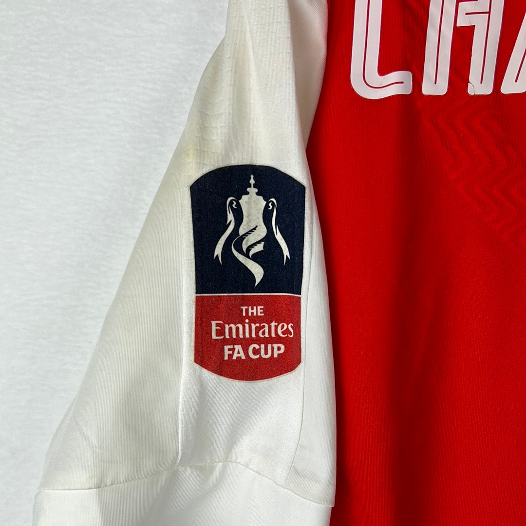 Arsenal 2016/2017 Match Worn Home Shirt - Chamberlain 15 - FA Cup Semi Final