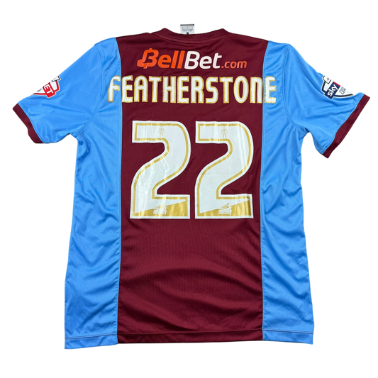 Scunthorpe United 2014/2015 Match Issued Home Shirt - Featherstone 22