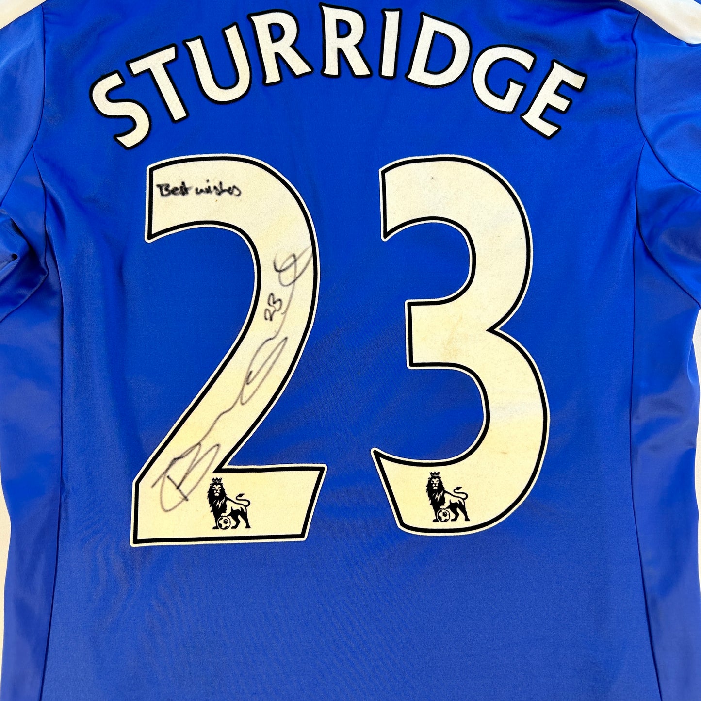 Chelsea 2012/2013 Match Issued Home Shirt - Sturridge 23 - Signed