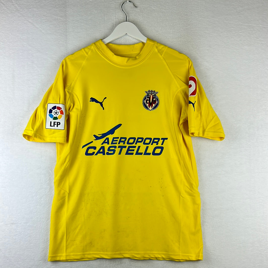 Villarreal 2005/2006 Match Worn Home Shirt - Jose Mari 23