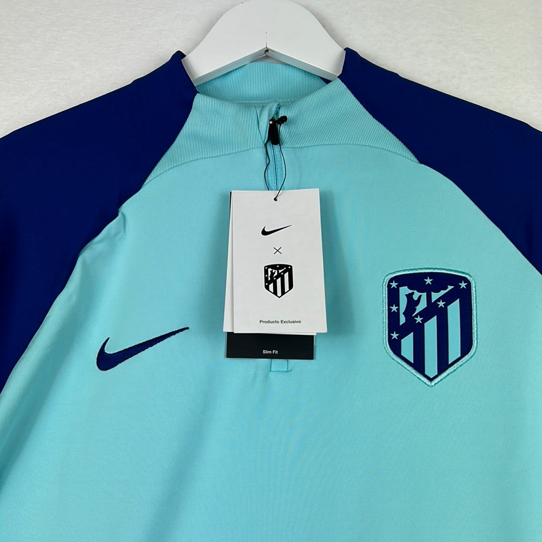 Atletico Madrid Dri Fit Strike Drill 1 4 Zip Top New With Tags Lad Casual Football Shirts