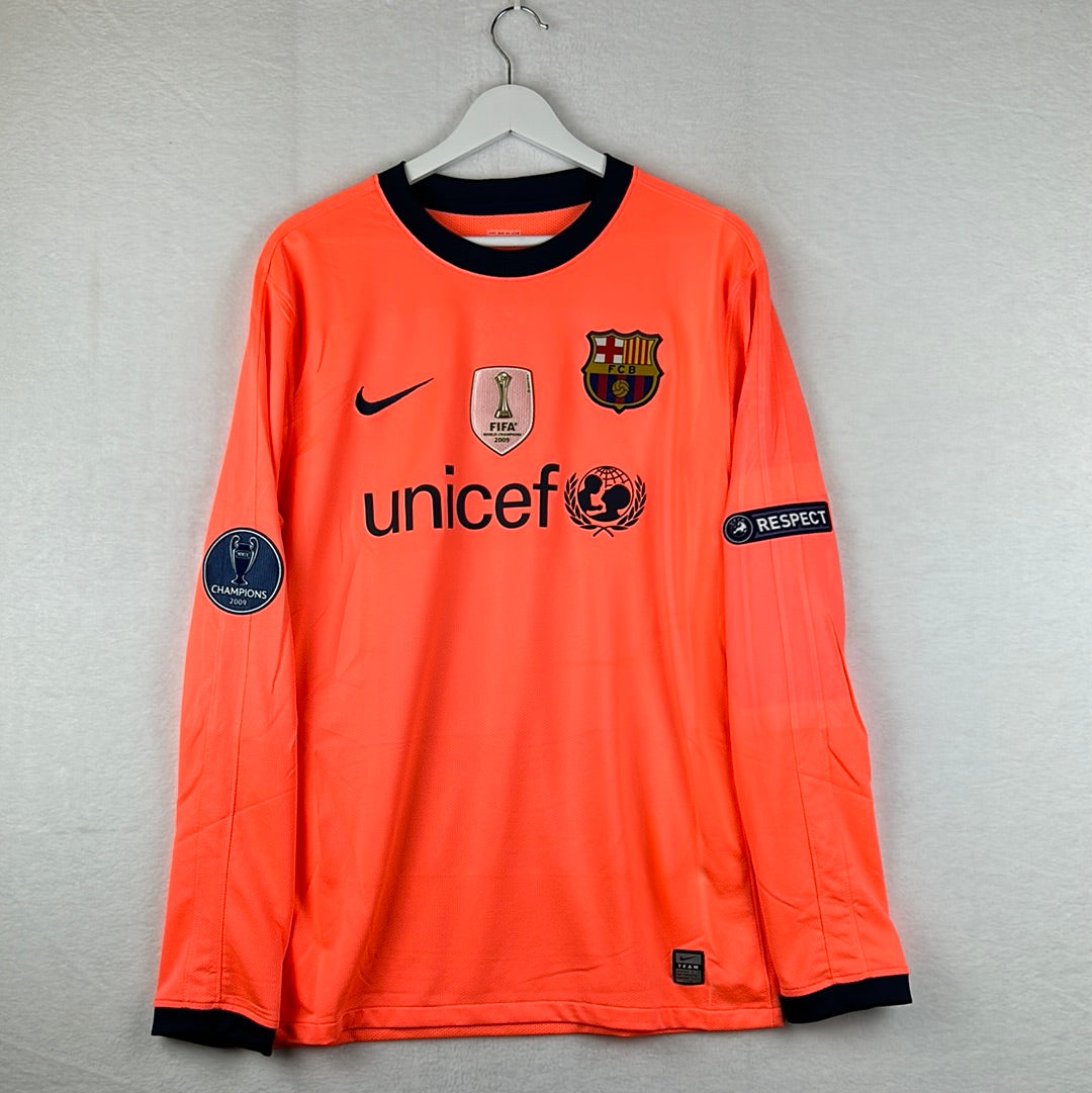 Barcelona 2010/2011 Player Issue Third Shirt - Maxwell 19 - Long Sleeve