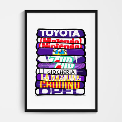 Fiorentina Shirt Stack Print