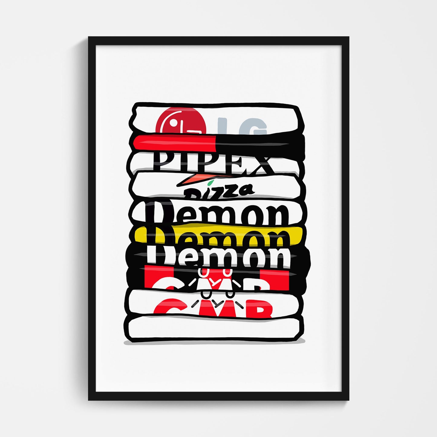 Fulham Shirt Stack Print