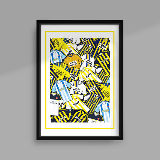 Fenerbahce Retro Shirts Football Print