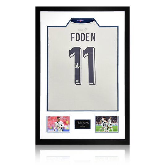 Phil Foden Signed England 2024 Shirt Premium Frame