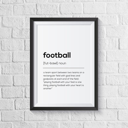 Football Definition Print