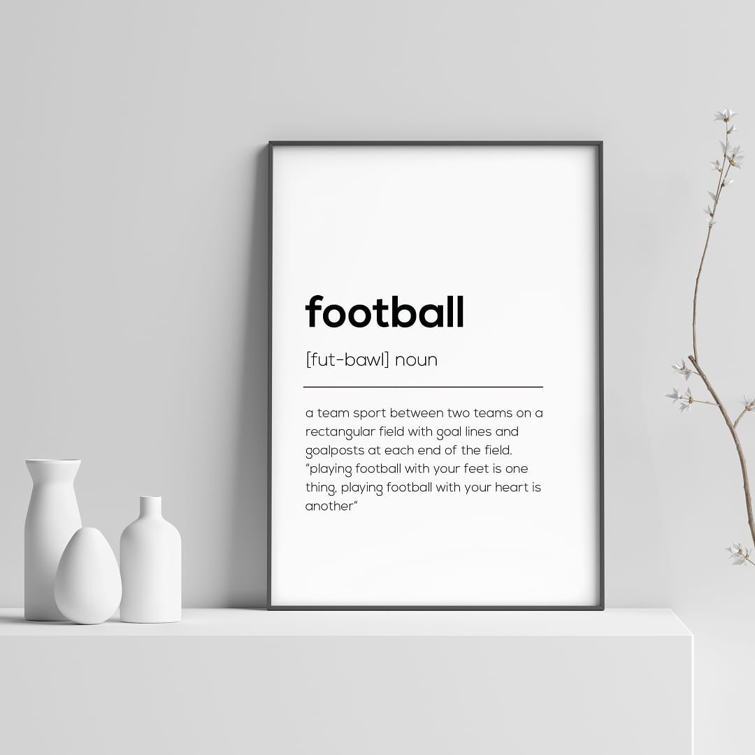 Football Definition Print