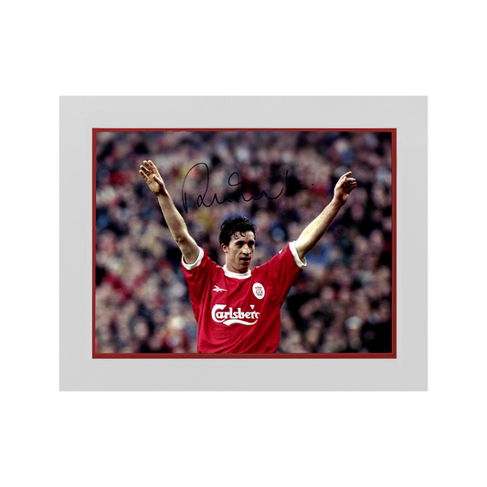 Robbie Fowler Signed Liverpool 16x12 Image Deluxe Mount
