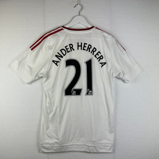 Manchester United 2015/2016 Away Shirt - Ander Herrera 21  Print - Very Good Condition