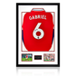 Gabriel Magalhães Signed Arsenal 24/25 Shirt Premium Frame