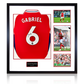 Gabriel Magalhães Signed Arsenal 24/25 Shirt Elite Frame