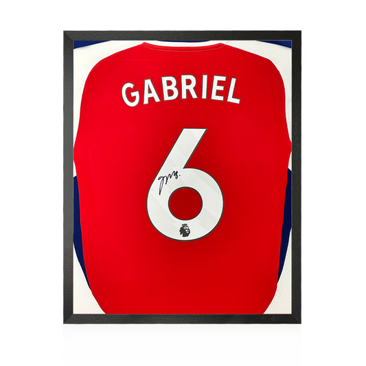 Gabriel Magalhães Signed Arsenal 24/25 Shirt Compact Frame