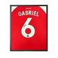 Gabriel Magalhães Signed Arsenal 25/26 Shirt Compact Frame