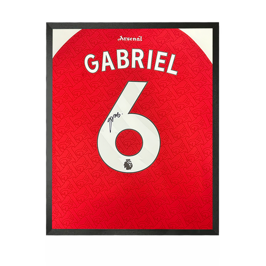 Gabriel Magalhães Signed Arsenal 25/26 Shirt Compact Frame