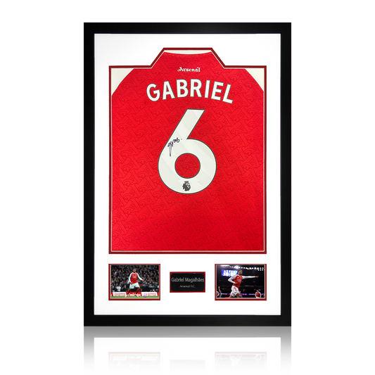 Gabriel Magalhães Signed Arsenal 25/26 Shirt Premium Frame