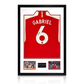 Gabriel Magalhães Signed Arsenal 23/24 Shirt Premium Frame