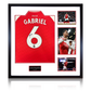 Gabriel Magalhães Signed Arsenal 25/26 Shirt Elite Frame