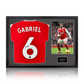 Gabriel Magalhães Signed Arsenal 24/25 Shirt Classic Frame