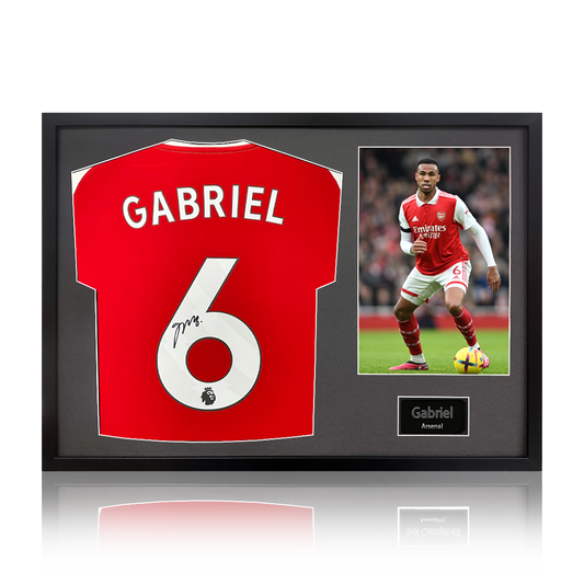 Gabriel Magalhães Signed Arsenal 24/25 Shirt Classic Frame
