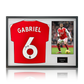 Gabriel Magalhães Signed Arsenal 24/25 Shirt Classic Frame