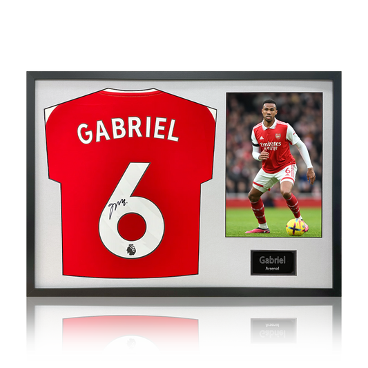 Gabriel Magalhães Signed Arsenal 24/25 Shirt Classic Frame